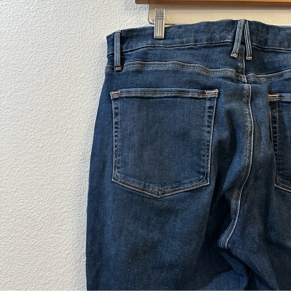 Good American Women's Good Petite Straight Mid Rise Jeans Size 15 / 33 Blue - Picture 9 of 15